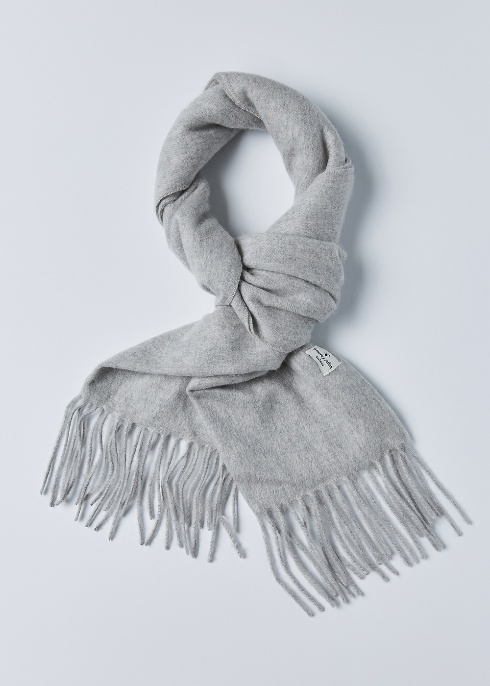 30” Sold Woven Scarf (light grey) 20%