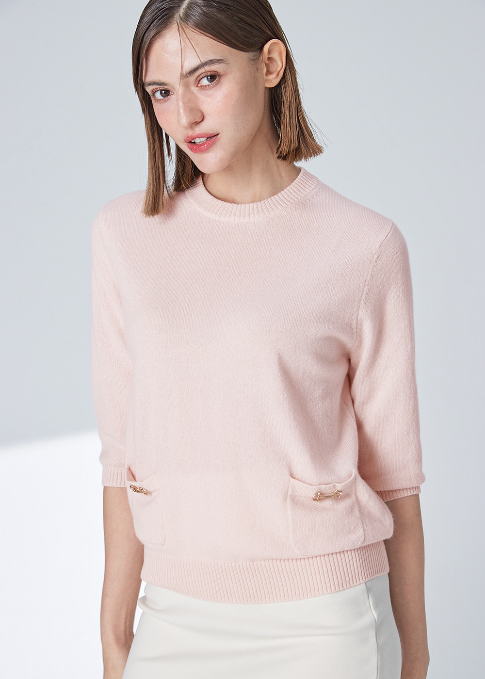 Half sleeve pullover(soft lilac)