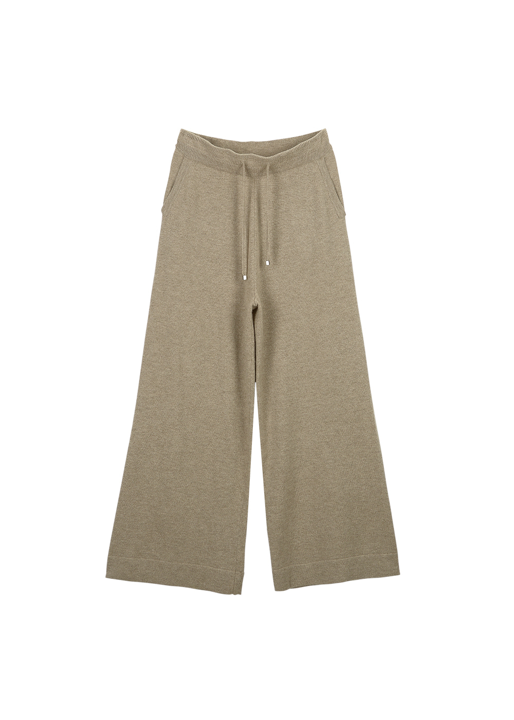 Wide fit knit pants(cappuccino)